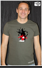 Modelo de camiseta caperucita