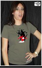 Modelo de camiseta caperucita manga corta