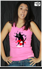 Modelo de camiseta caperucita chica tirantes