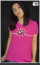 Modelo de camiseta electrocutado manga corta