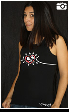 Modelo de camiseta electrocutado chica tirantes