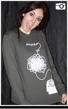 Modelo de camiseta mi vida chica manga larga