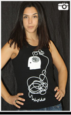 Modelo de camiseta mi vida chica tirantes