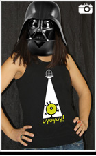 Modelo de camiseta ovni chica tirantes