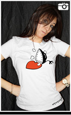 Modelo de camiseta plancha manga corta