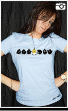 Modelo de camiseta pollitos manga corta