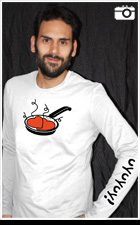 Modelo de camiseta plancha manga larga