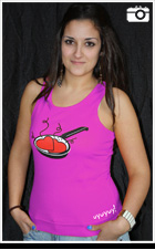 Modelo de camiseta sarten chica tirantes